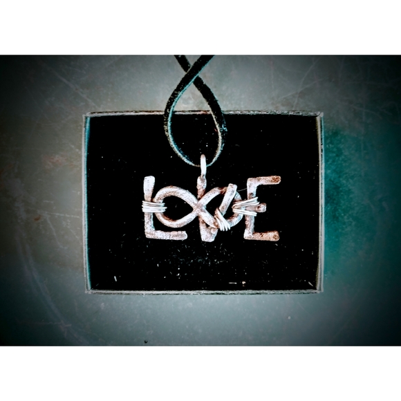 Infinity Love Pendant - Custom Silver Necklace - Picture 5 of 5